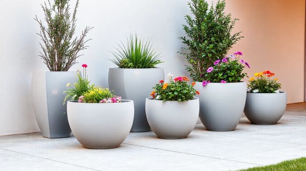 Choisir des jardinières design en plastique pour un jardin contemporain